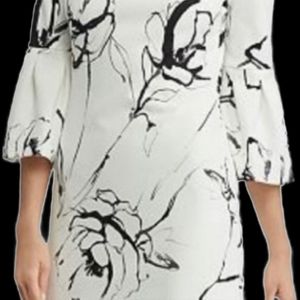 Ralph Lauren Women's Floral-Print Bell Sleeve Dress